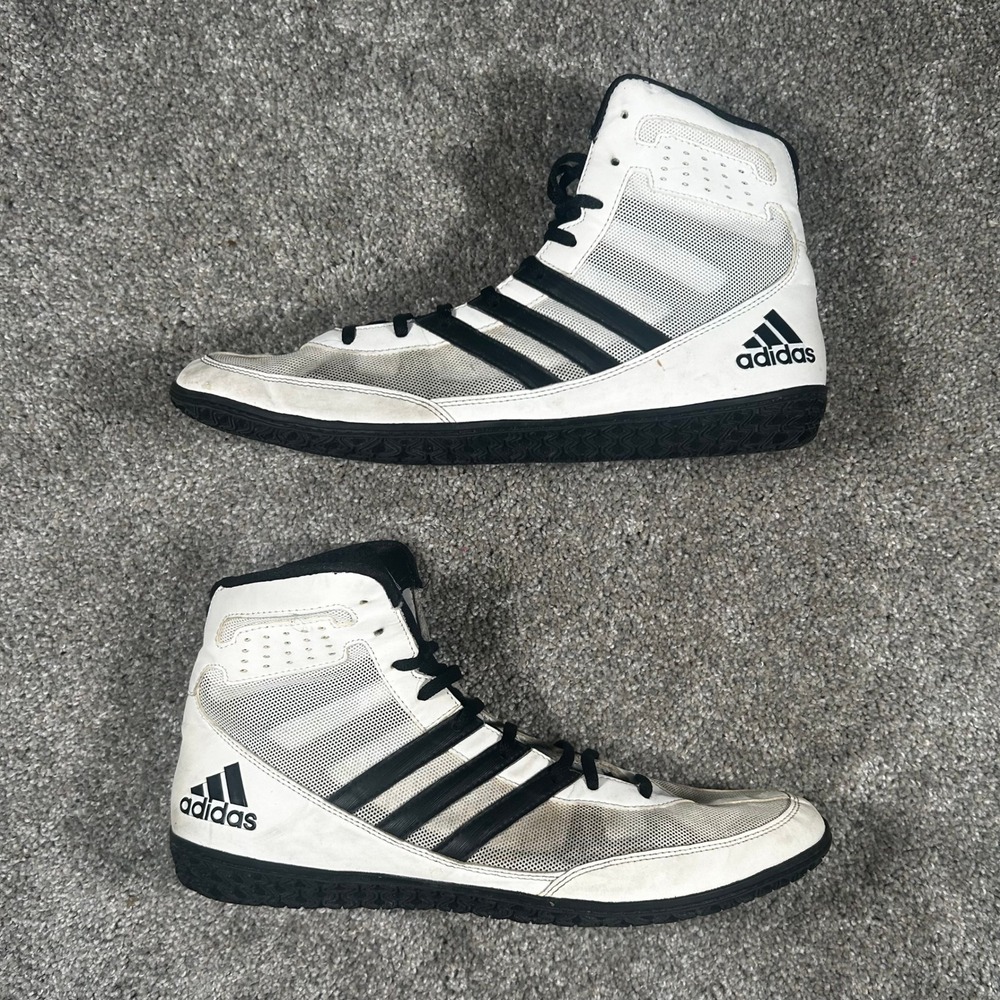 Adidas Combat Speed 4 Wrestling Shoes Mens 12 White Black S77968 High Top